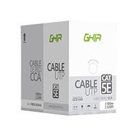 BOBINA DE CABLE MARCA GHIA CAT5E UTP CCA COLOR GRIS 24 AWG 100M 328FT CERTIFICACION CE / ROHS BOBINA DE CABLE MARCA GHIA CAT5E UTP CCA COLOR GRIS 24 AWG 100M 328FT CERTIFICACION CE / ROHS